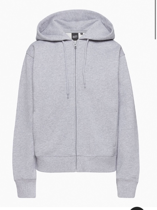 Aritzia Sweaters - The Super™ Fleece Relaxed Zip-Up Hoodie Aritzia - Heather Dover Grey Size Small